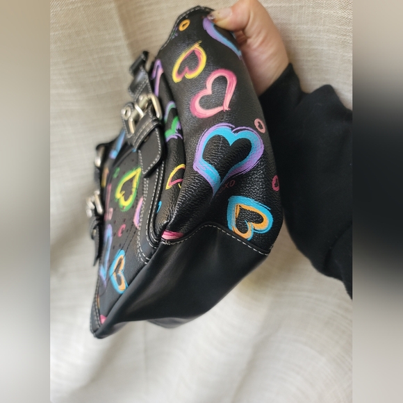 XOXO Y2K Vintage Rainbow Heart Tote - Picture 7 of 12